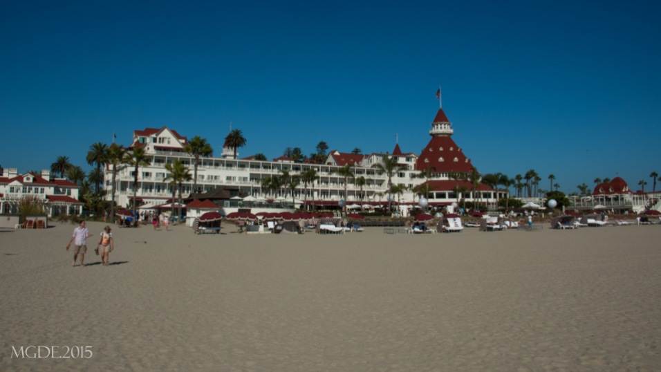 Hotel Del Coronado from the beach