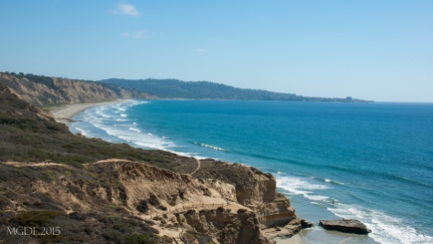 View of Gliderport from one of the cliffs at Torrey Pines State Park.